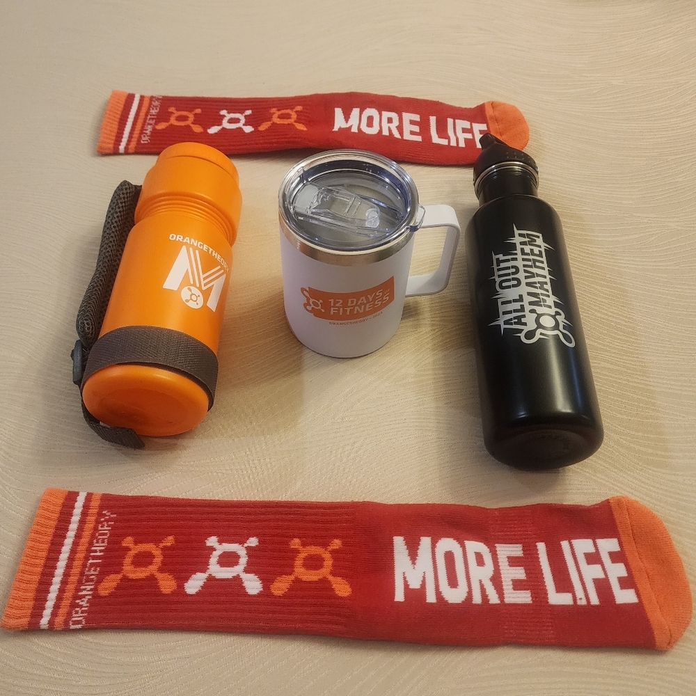 OrangeTheory Fitness Bundle with Socks, Bottles, and Mug